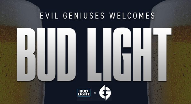 Evil Geniuses officially sponsored by Bud Light