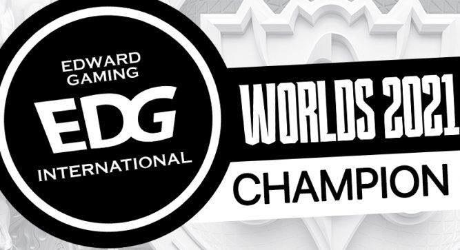 EDG beat DWG KIA to Win Worlds 2021